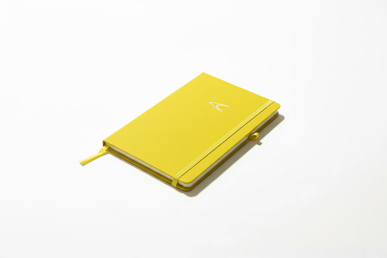 Yellow A5 Notebook - PU Leather