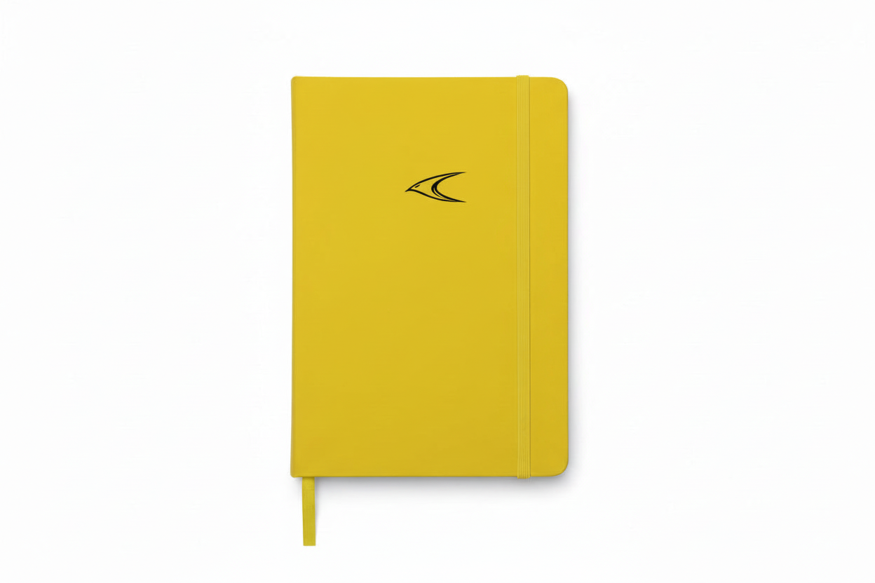 Yellow A5 Notebook - PU Leather