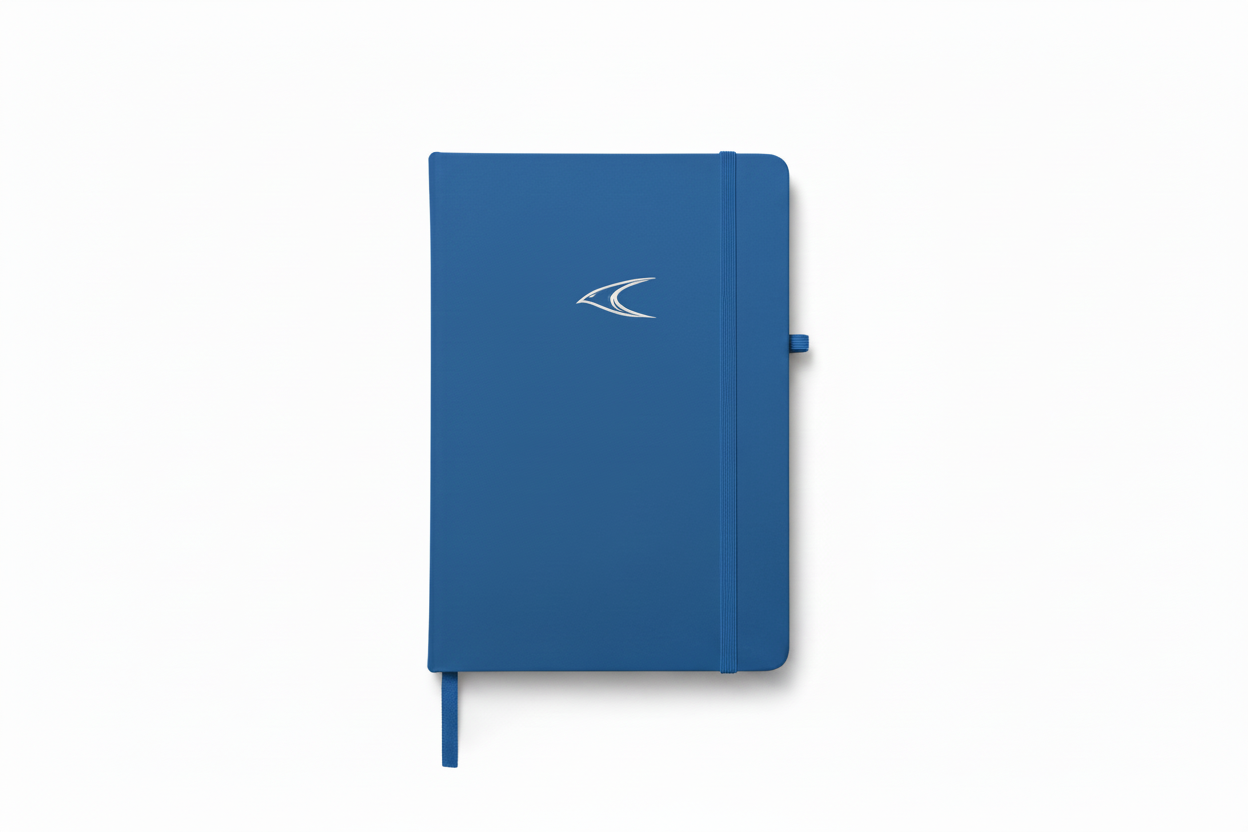 Blue A5 Notebook - PU Leather