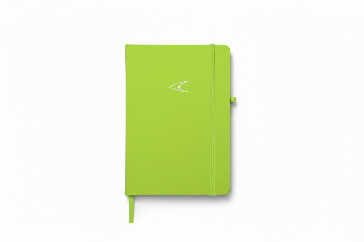Green A5 Notebook - PU Leather