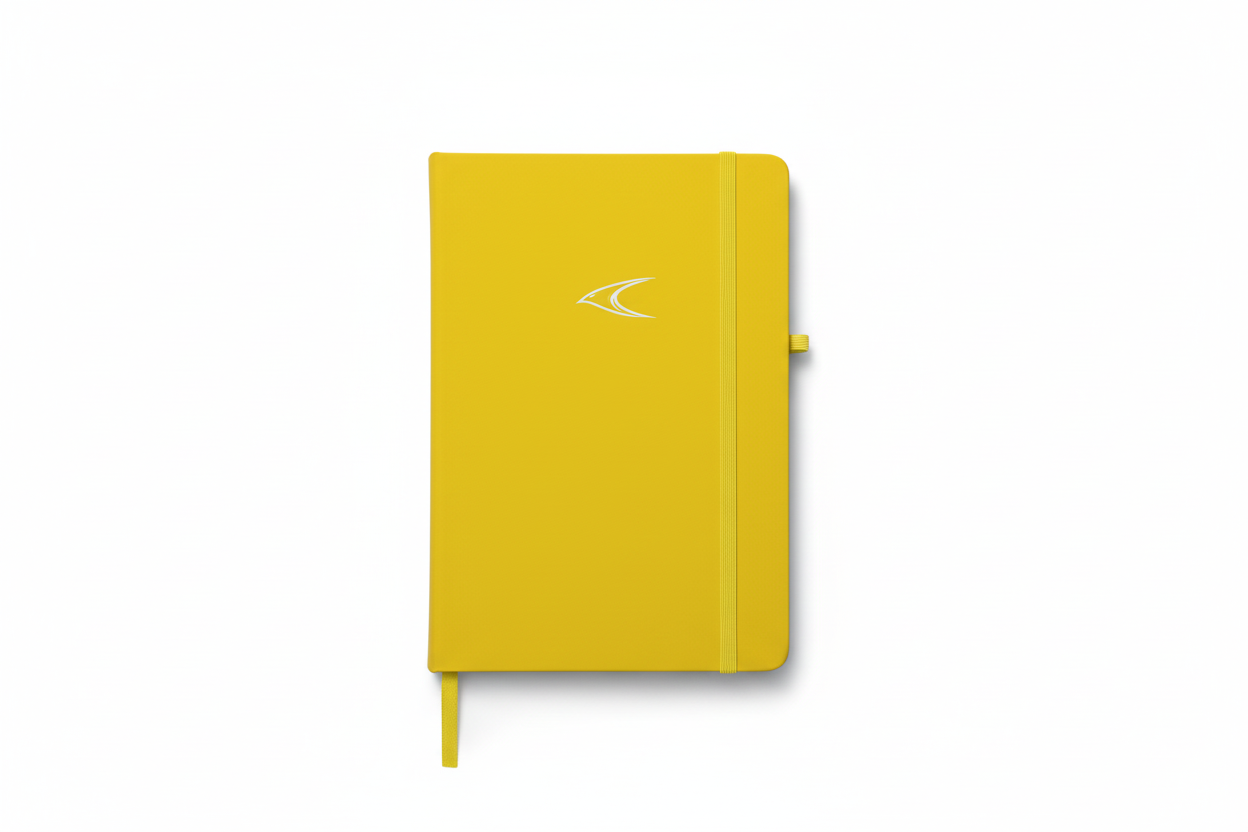 Yellow A5 Notebook - PU Leather