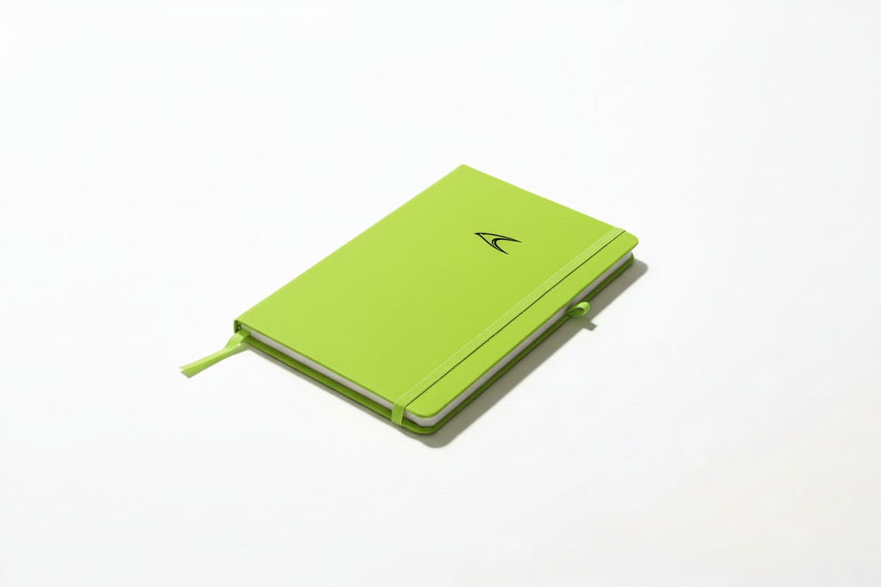 Green A5 Notebook - PU Leather