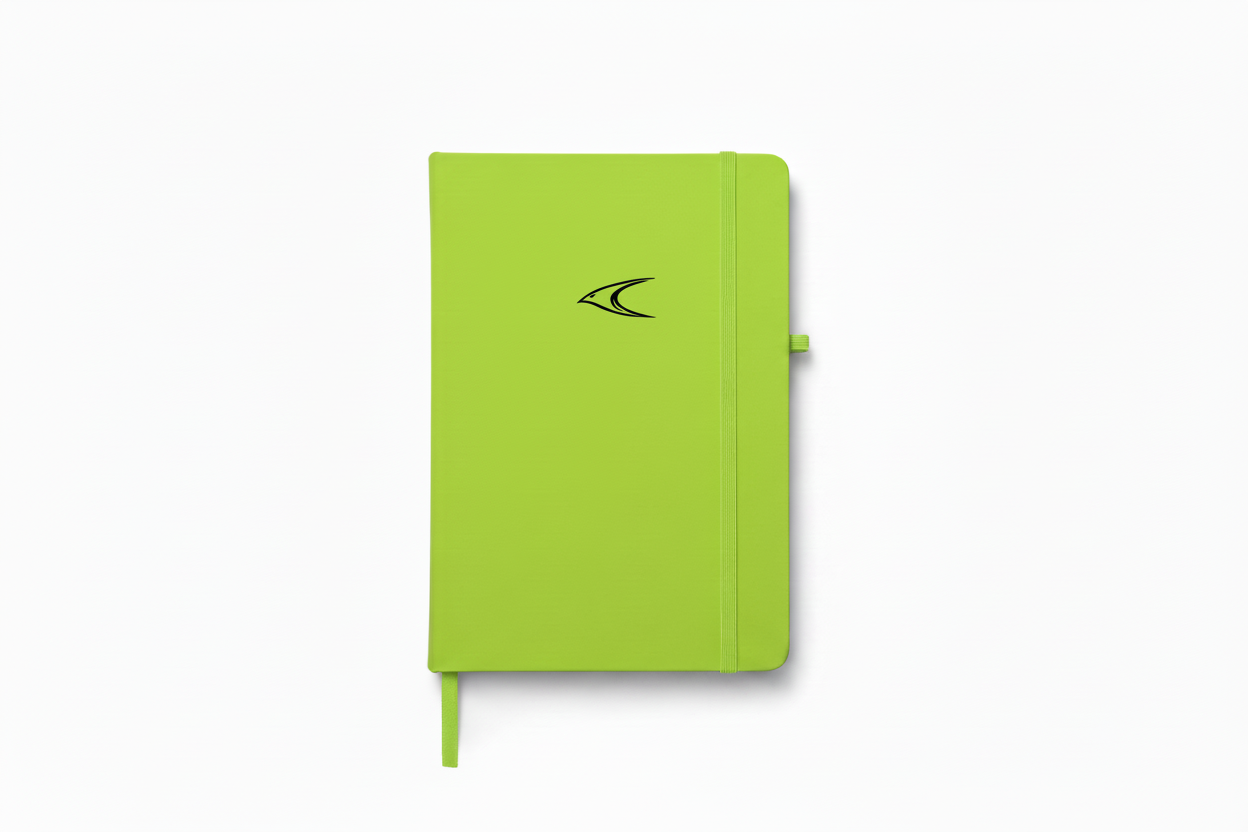 Green A5 Notebook - PU Leather