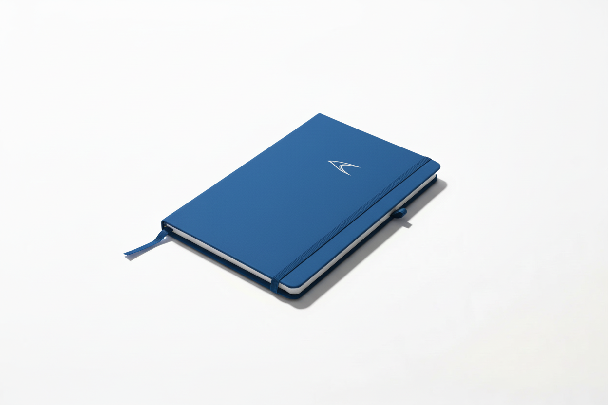 Blue A5 Notebook - PU Leather
