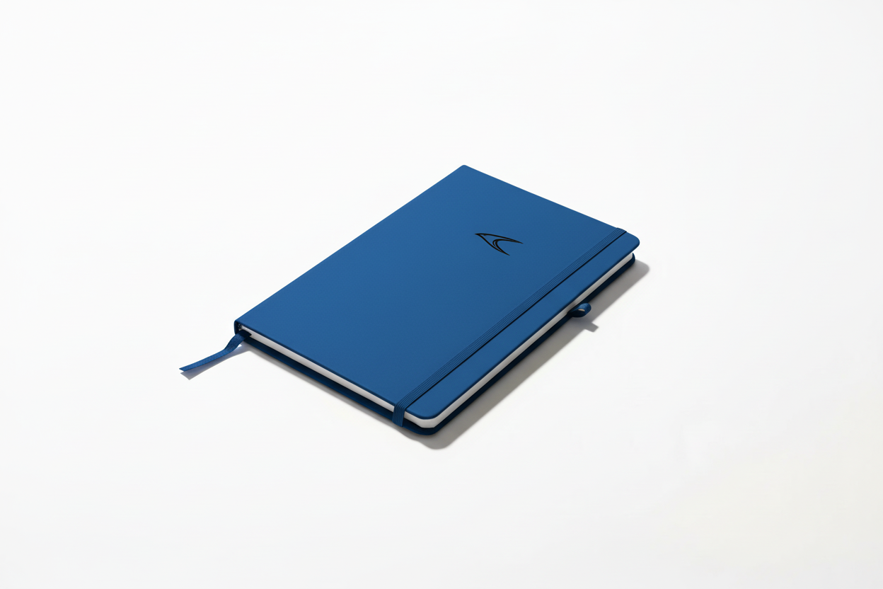 Blue A5 Notebook - PU Leather