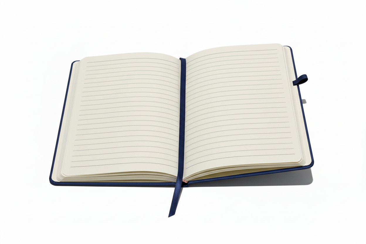 Blue A5 Notebook - PU Leather