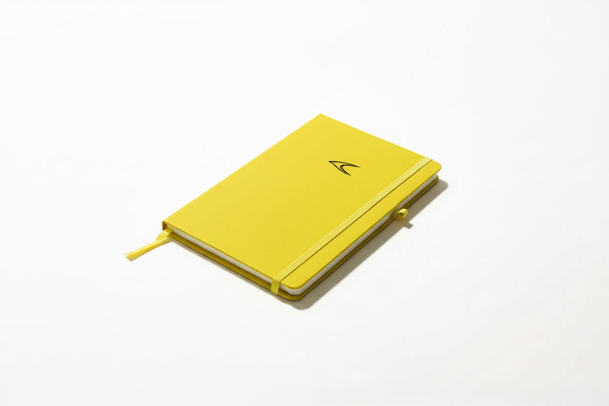 Yellow A5 Notebook - PU Leather